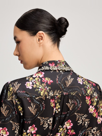 Love Letter Floral Emilienne Dress in Black Multi