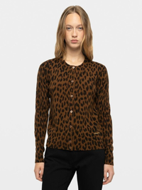 Missya LC Leopard Cardigan in Caramel