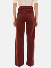 Le Slim Palazzo Corduroy in Wine