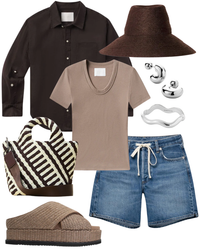 STL St. Barths Petit Tote Graphic Stripe in Roma