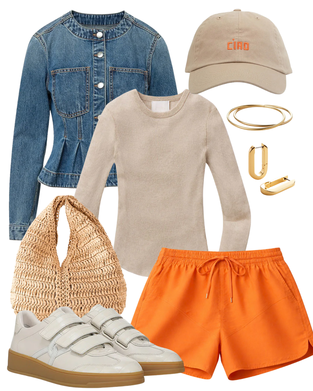 STL Camden Mini Short in persimmon