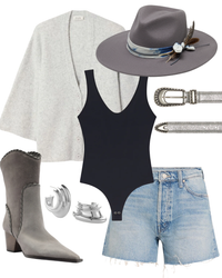 STL Damsville Cardigan in Gris Chine