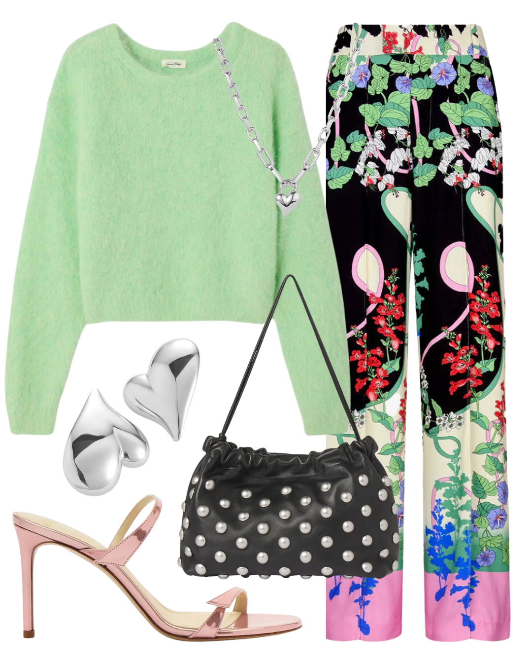 STL Graphic Botanical Low Rise Slouch Trouser