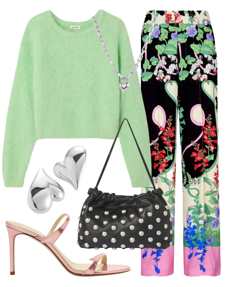 STL Graphic Botanical Low Rise Slouch Trouser