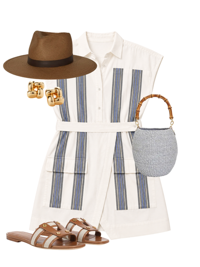 Brontes Dress in White Poplin — Shop The Look | AMY Atelier