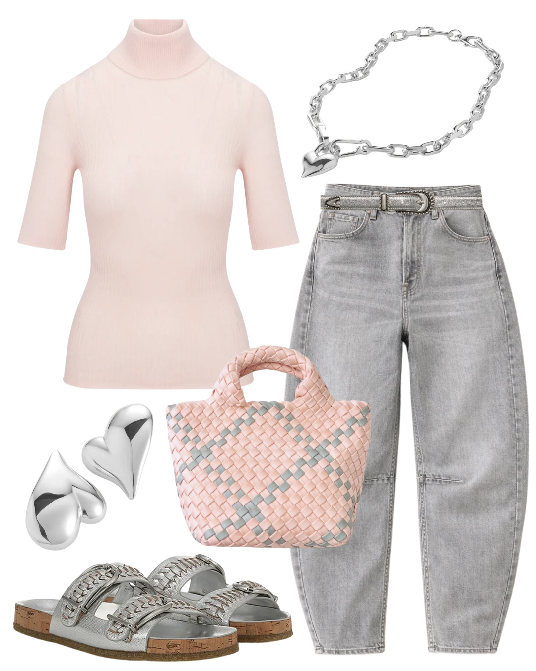 STL Miro Long Relaxed Jean in Quartz Grey