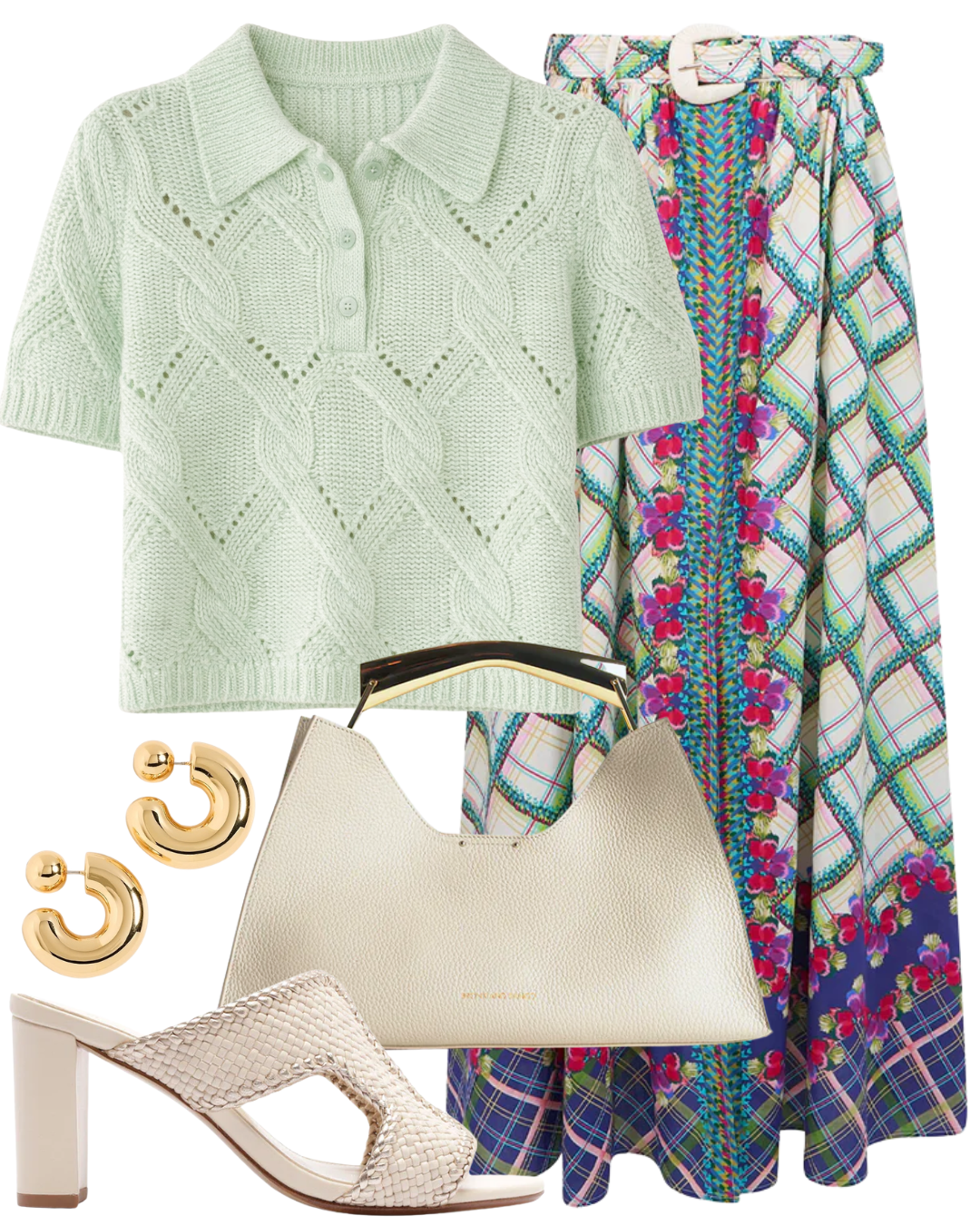 STL Cadence Shrunken Cable Polo in Lime