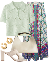 STL Cadence Shrunken Cable Polo in Lime