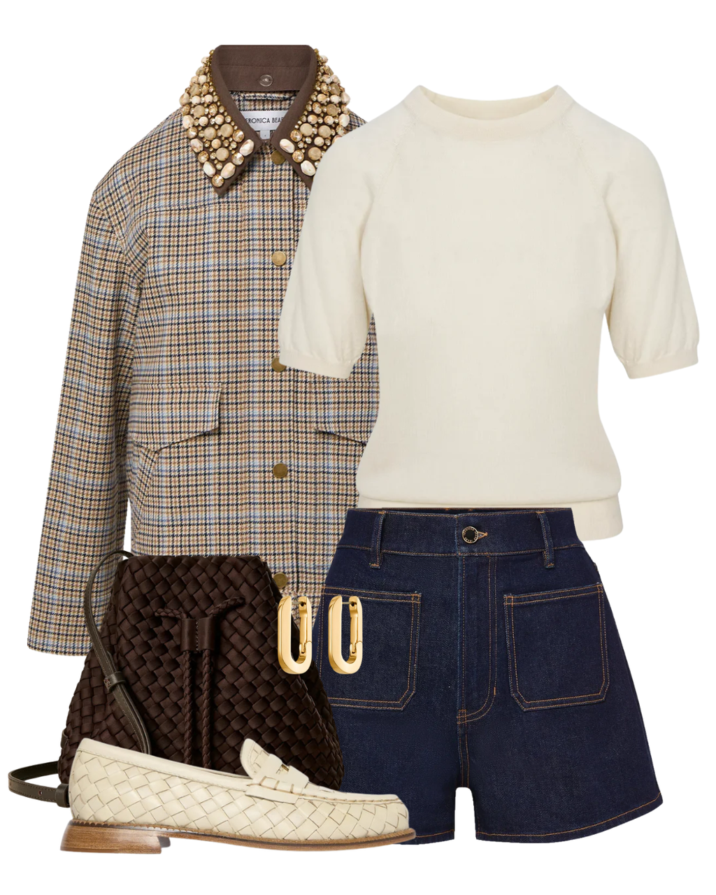 STL Cashmere Short Sleeve Raglan Sweater