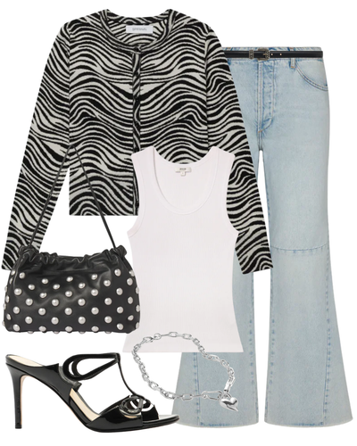 Cashmere Zebra Baby Cardigan — Shop The Look | AMY Atelier