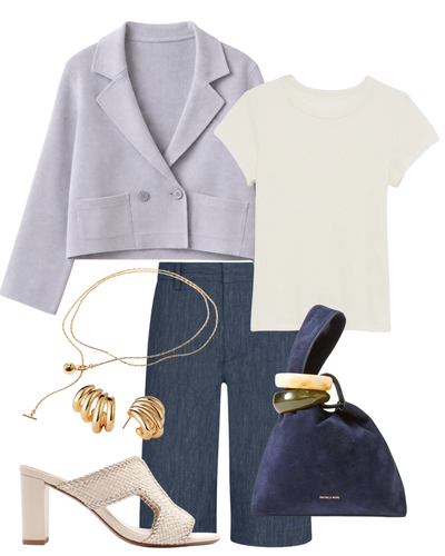 Denim Bermuda Trousers — Shop The Look | AMY Atelier