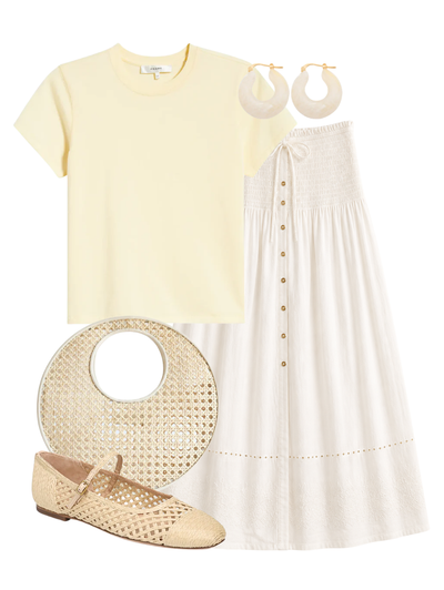 The Vintage Baby Tee in Lemon — Shop The Look | AMY Atelier