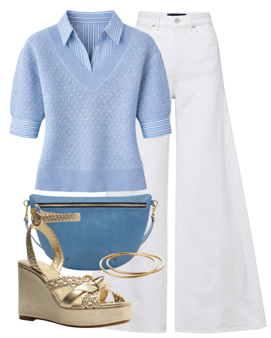 STL Esme Short Sleeve Pointelle Top