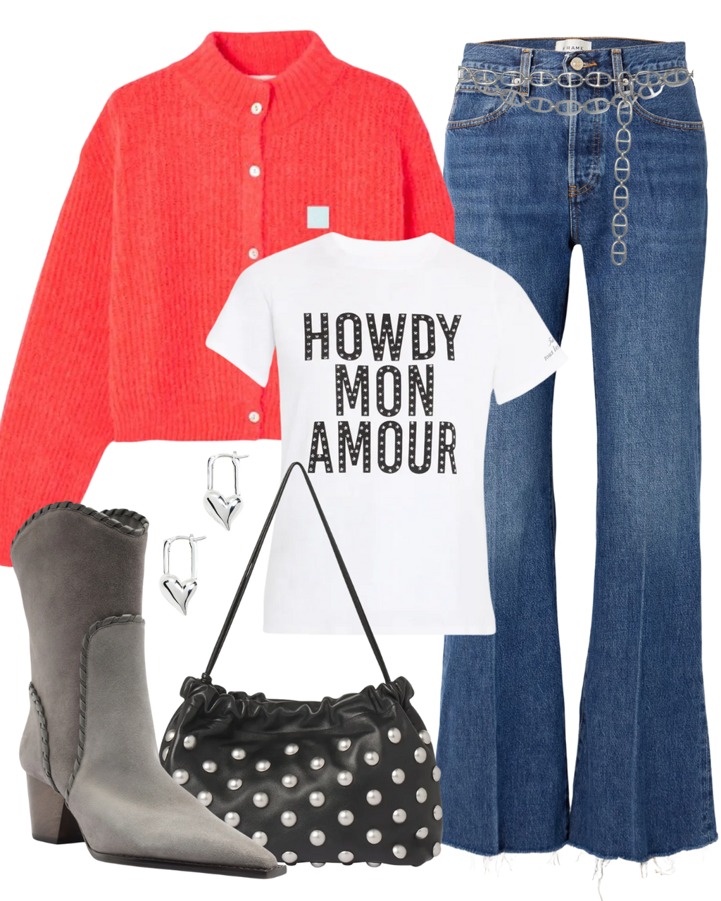 STL The Lax High Rise Flare Jeans in Antidote Raw Fray