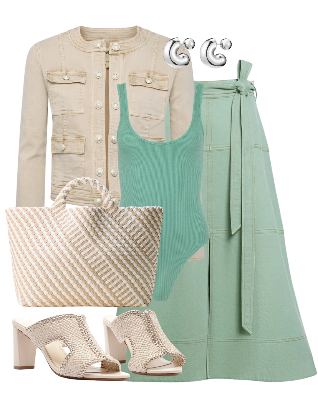 STL Hudley Wrap Midi Skirt