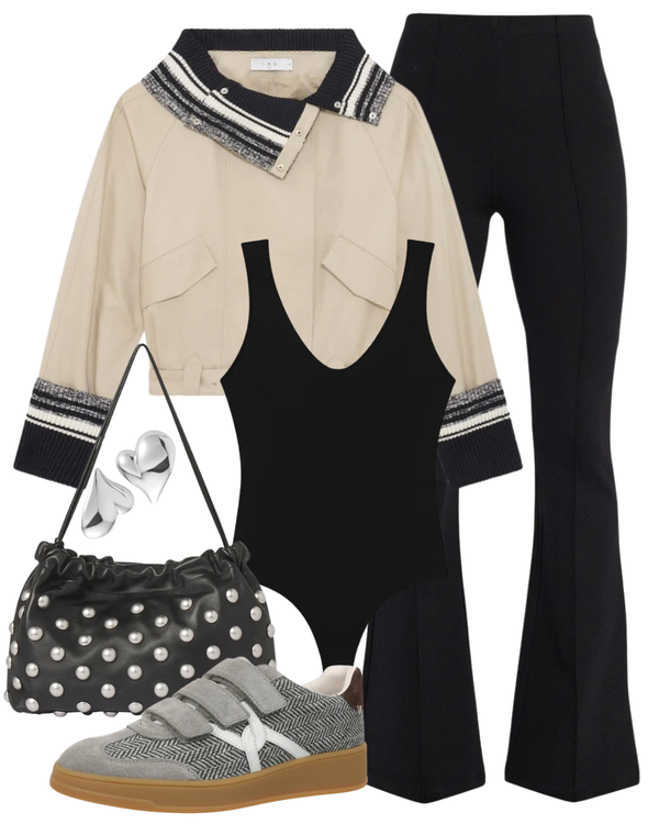 STL Rimme Waist Length Jacket in Warm Grey