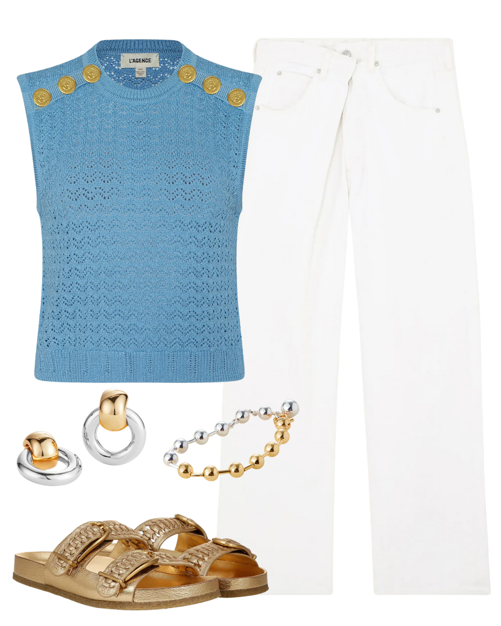 STL Max Pointelle Knit Top 