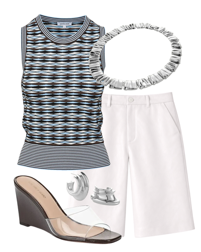 Leather Bermuda Shorts — Shop The Look | AMY Atelier