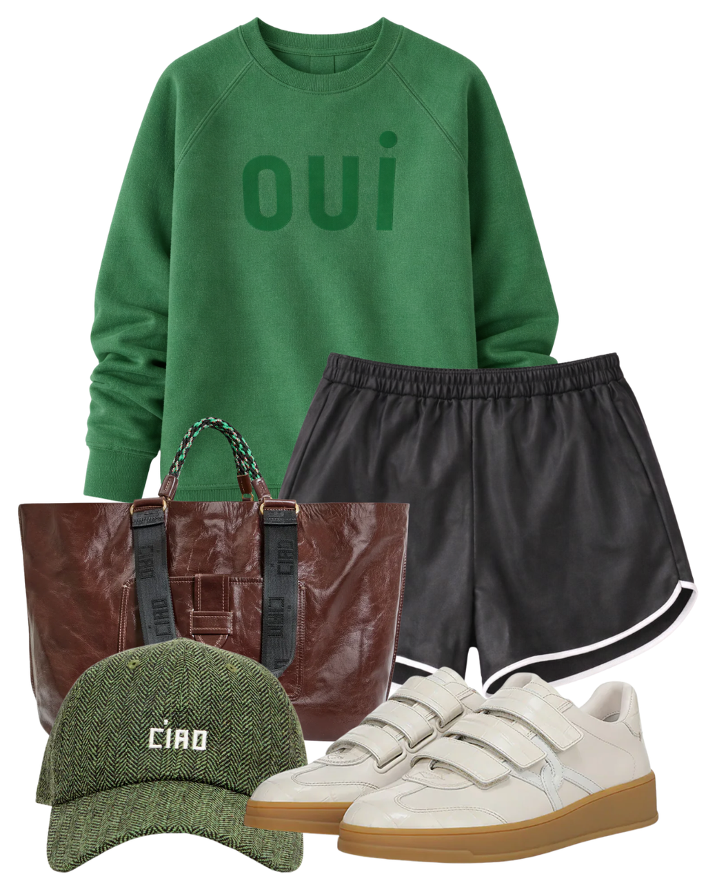 STL Leather Dolphin Athletic Slip Shorts