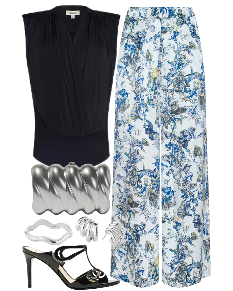 STL Lillian Silk Wide-Leg Pant