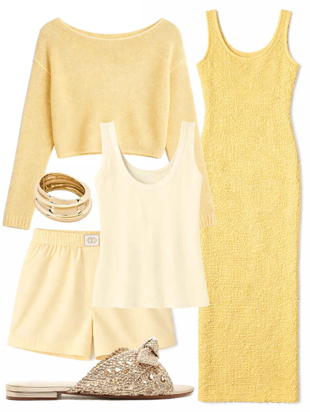 STL Linen Open Knit Bateau Sweater in Flan