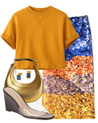 STL Matilde Sequin Knit Skirt