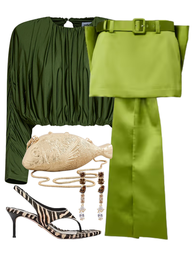 Olive Jersey Gathered Top — Shop The Look | AMY Atelier