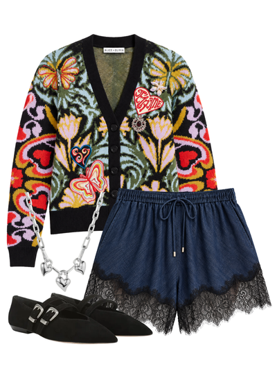 Drapey Tencel Verne Short in Inkwell/black — Shop The Look | AMY Atelier