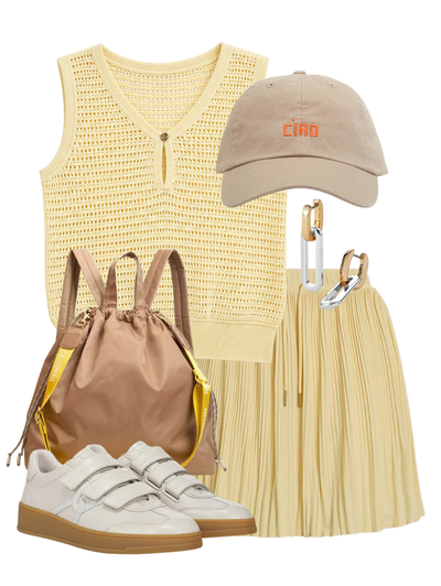 Ramon Knit Tank in Anise Flower — Shop The Look | AMY Atelier