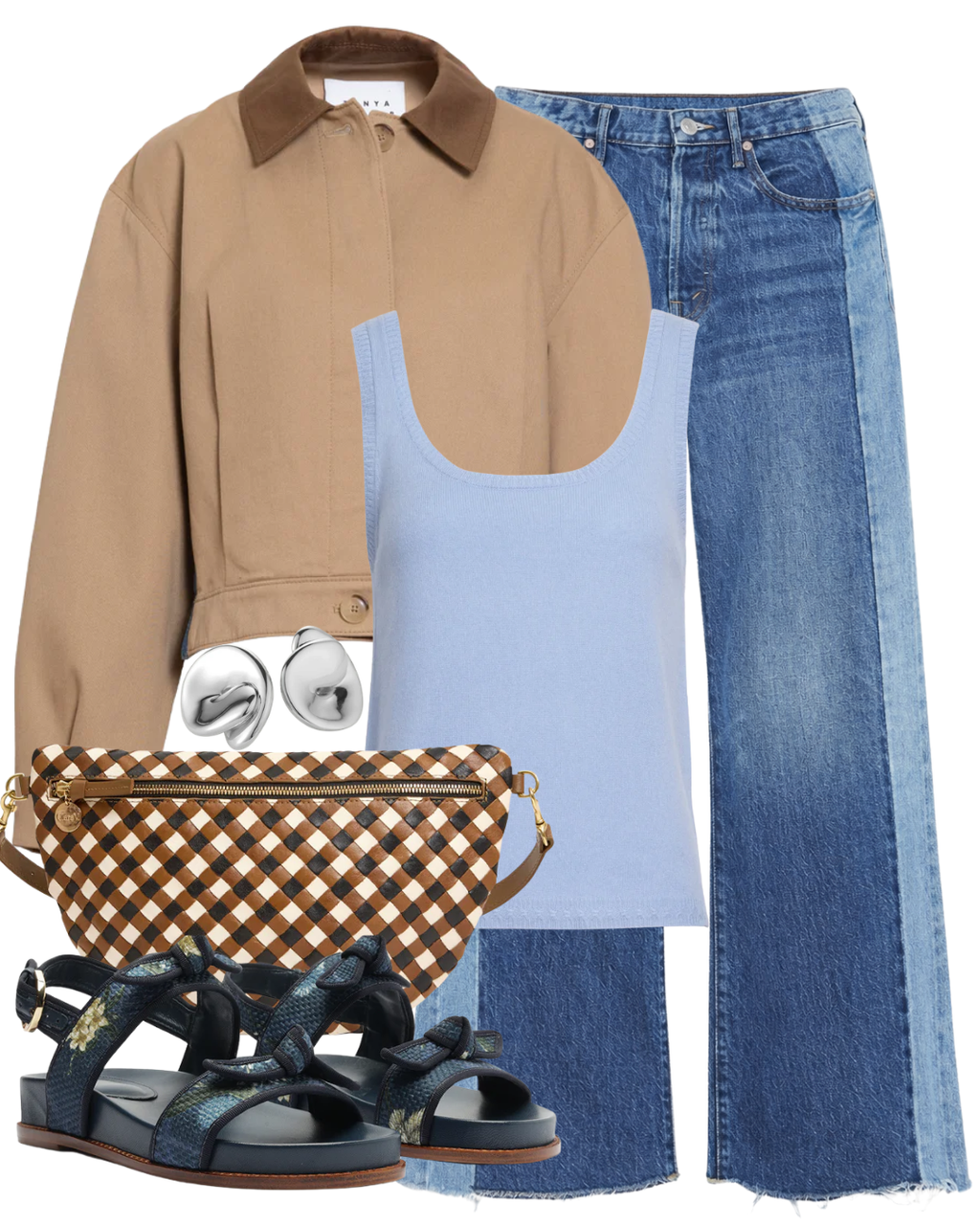 STL Rory Cashmere Tank in Pale Blue