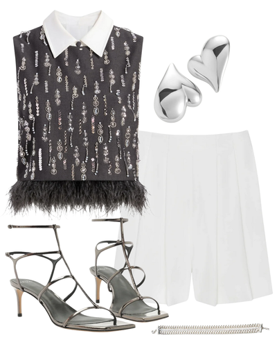 Naamah Pleated Short  — Shop The Look | AMY Atelier