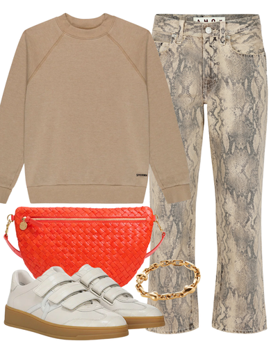 Latte Shrunken Raglan Sweatshirt — Shop The Look | AMY Atelier