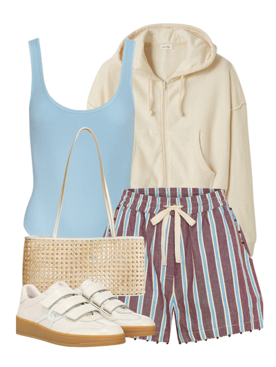 Silenus Stripe Shorts — Shop The Look | AMY Atelier