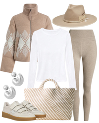 STL St. Barths Large Tote Striped Geo in Mykonos