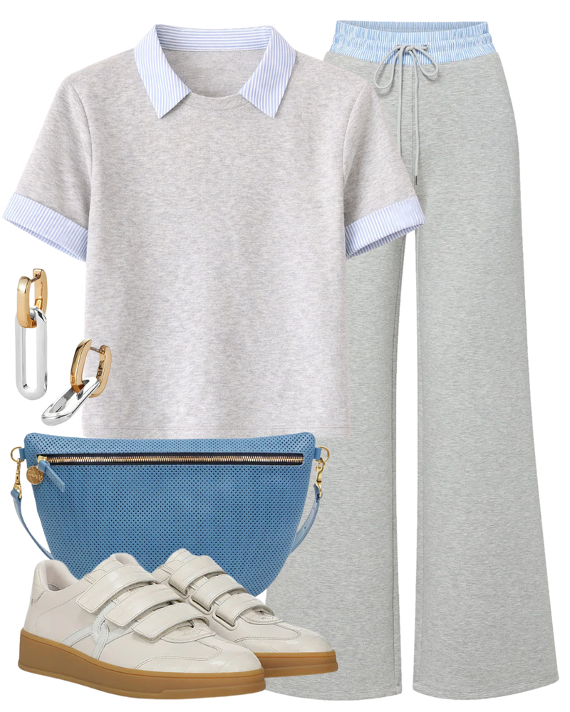 STL Stuyvesant Mixed Media Top