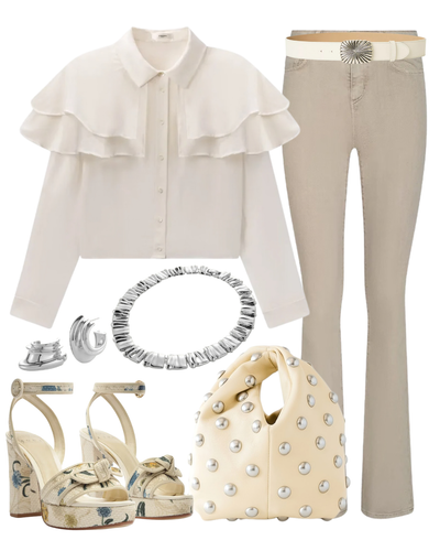  Selma Baby Bootcut Jean in Biscuit — Shop The Look | AMY Atelier