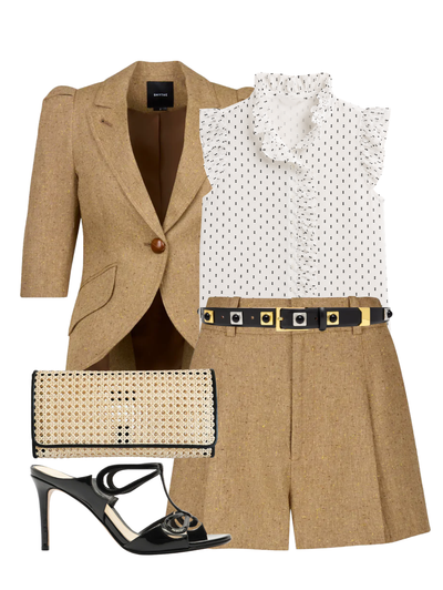 Tortilla Crop Sleeve Pouf Blazer — Shop The Look | AMY Atelier