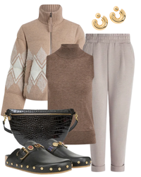 STL The Rolled Cuff Pant 25" in Taupe Marl