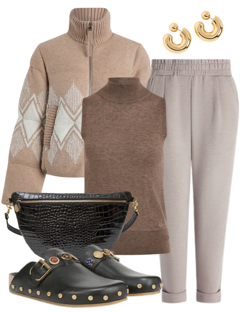 STL The Rolled Cuff Pant 25" in Taupe Marl