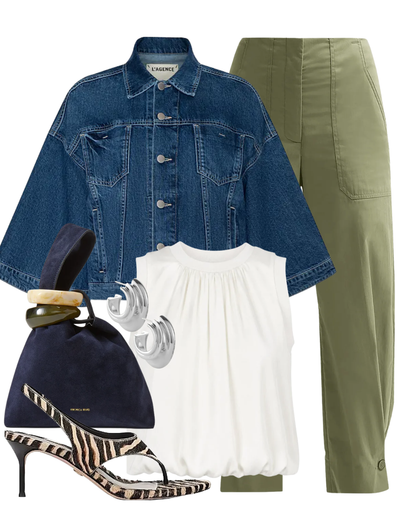 Veronica Beard Suede Swing Clutch — Shop The Look | AMY Atelier