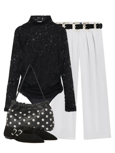 Ines Trouser in Winter White — Shop The Look | AMY Atelier