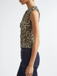 Annie Sleeveless Jersey Top in Celestite