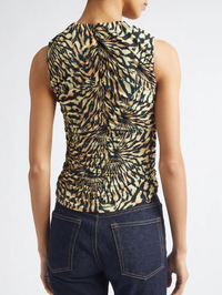 Annie Sleeveless Jersey Top in Celestite