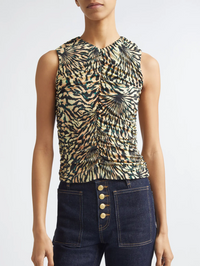 Annie Sleeveless Jersey Top in Celestite