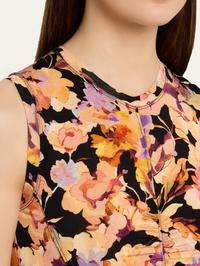 Lina Floral Jersey Maxi Dress