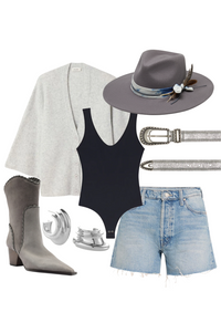 Damsville Cardigan in Gris Chine