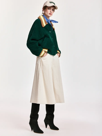Kigi Corduroy Bermuda Pant in Mushroom Mood
