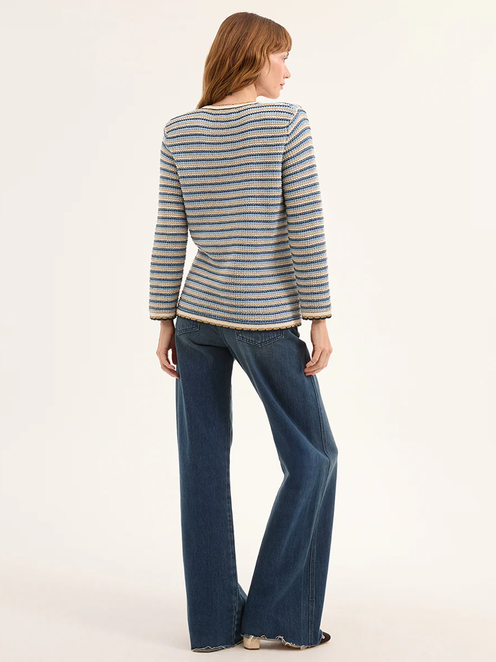 ジャケット・アウター Muriel Stripe Knit Jacket Muriel Stripe Knit Jacket