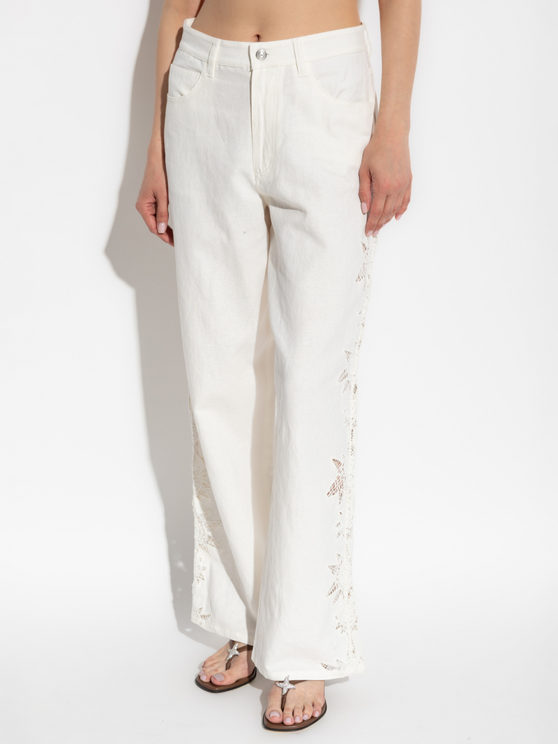 Elfy Linen Broderie Pant