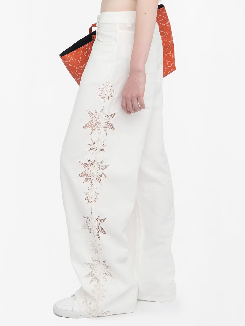 Elfy Linen Broderie Pant